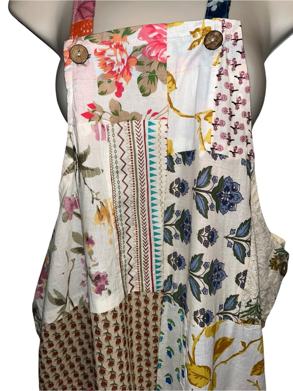 Kathmandu Boho Patchwork Floral Jumpsuit - Free Size - Picture 4 of 10